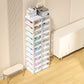 BINSIO Shoe Rack Closet Organizer and Storage Shoe Box