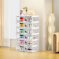 BINSIO Shoe Rack Closet Organizer and Storage Shoe Box