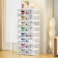 BINSIO Shoe Rack Closet Organizer and Storage Shoe Box