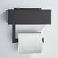 Toilet Paper Holder with Shelf Stainless Steel Wall Mounted